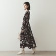 オペークドットクリップ(OPAQUE.CLIP)のフラワープリント フィット＆フレアワンピース【洗濯機洗い可】3