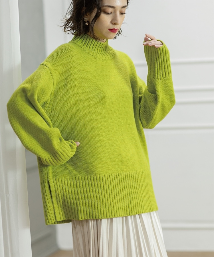 10color/S-LLsize》ハイネックミドルゲージニット【洗濯機洗い可 10color/S-LLsize》ハイネックミドルゲージニット【洗濯機洗い可