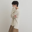 オペークドットクリップ(OPAQUE.CLIP)の《5color/S-LLsize》フェザーヤーンVネックニット【洗濯機洗い可／抗ピル】44