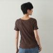 オペークドットクリップ(OPAQUE.CLIP)の細ボーダーリブカットソー【洗濯機洗い可】15