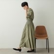 オペークドットクリップ(OPAQUE.CLIP)のウエストシャーリング シャツワンピース【洗濯機洗い可】2