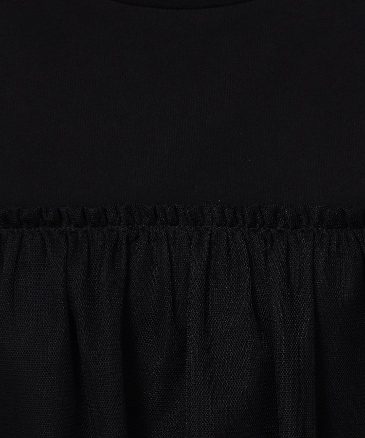 オペークドットクリップ(OPAQUE.CLIP)のチュールドッキングTシャツ【洗濯機洗い可】4
