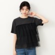 オペークドットクリップ(OPAQUE.CLIP)のチュールドッキングTシャツ【洗濯機洗い可】5
