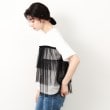 オペークドットクリップ(OPAQUE.CLIP)のチュールドッキングTシャツ【洗濯機洗い可】14