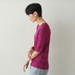 オペークドットクリップ(OPAQUE.CLIP)のメッシュ×リブニット【洗濯機洗い可/抗ピル】14