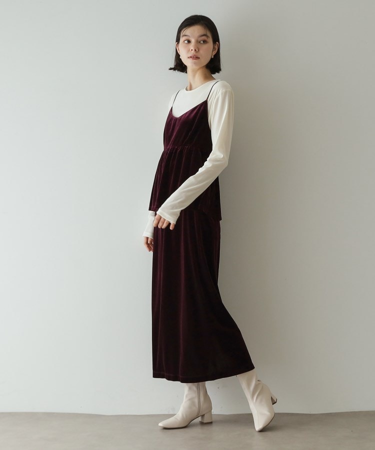 美人百花掲載》ベロアイージーナロースカート/セットアップ対応 美人百花掲載》ベロアイージーナロースカート/セットアップ対応