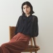 オペークドットクリップ(OPAQUE.CLIP)のドッドシアーボウタイブラウス【洗濯機洗い可】 ネイビー(094)