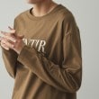 オペークドットクリップ(OPAQUE.CLIP)の箔ロゴプリント ロングTシャツ【洗濯機洗い可】17