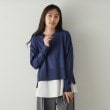 オペークドットクリップ(OPAQUE.CLIP)の《ツインセット》リラクシーニット×ドッキングタンク【洗濯機洗い可】 ブルー(093)