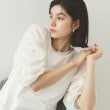 オペークドットクリップ(OPAQUE.CLIP)のシアーシャーリングスリーブ ドッキングカットソー【洗濯機洗い可】 オフホワイト(003)