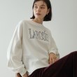 オペークドットクリップ(OPAQUE.CLIP)の《美人百花掲載》ロゴ裏毛ショートトップス【洗濯機洗い可】 ホワイト(001)