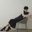 オペークドットクリップ(OPAQUE.CLIP)のキーネックIラインジャンスカ【洗える/ストレッチ/抗ピル】3