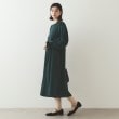 オペークドットクリップ(OPAQUE.CLIP)の異素材切り替えニットワンピース【洗濯機洗い可】11