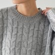オペークドットクリップ(OPAQUE.CLIP)の箔プリントケーブルニット【洗える】12