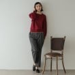 オペークドットクリップ(OPAQUE.CLIP)のチェック柄テーパードパンツ【洗濯機洗い可】7