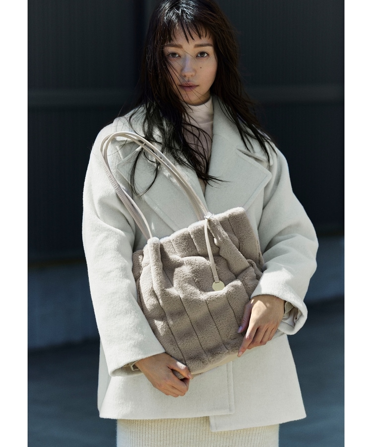 S-LLsize》ウールカシミヤブレンド ミドルピーコート(Pコート S-LLsize》ウールカシミヤブレンド ミドルピーコート(Pコート