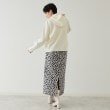 オペークドットクリップ(OPAQUE.CLIP)のレオパードジャカード ナロースカート【洗濯機洗い可】3