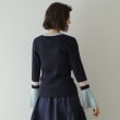 オペークドットクリップ(OPAQUE.CLIP)の《Oggi掲載》配色フレアースリーブニット【洗濯機洗い可】15
