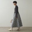 オペークドットクリップ(OPAQUE.CLIP)のニット×ジャカードドッキングワンピース【洗濯機洗い可】11