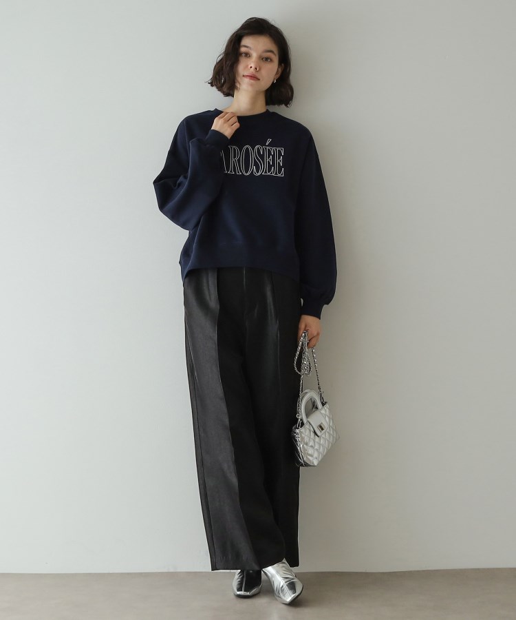 Oggi掲載》シャイニータックワイドパンツ【洗濯機洗い可】（フル