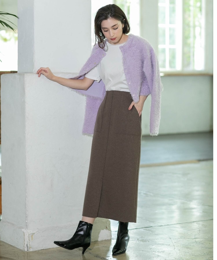 S-LLsize/7color》ウールライクストレッチタイトスカート【洗濯 S-LLsize/7color》ウールライクストレッチタイトスカート【洗濯
