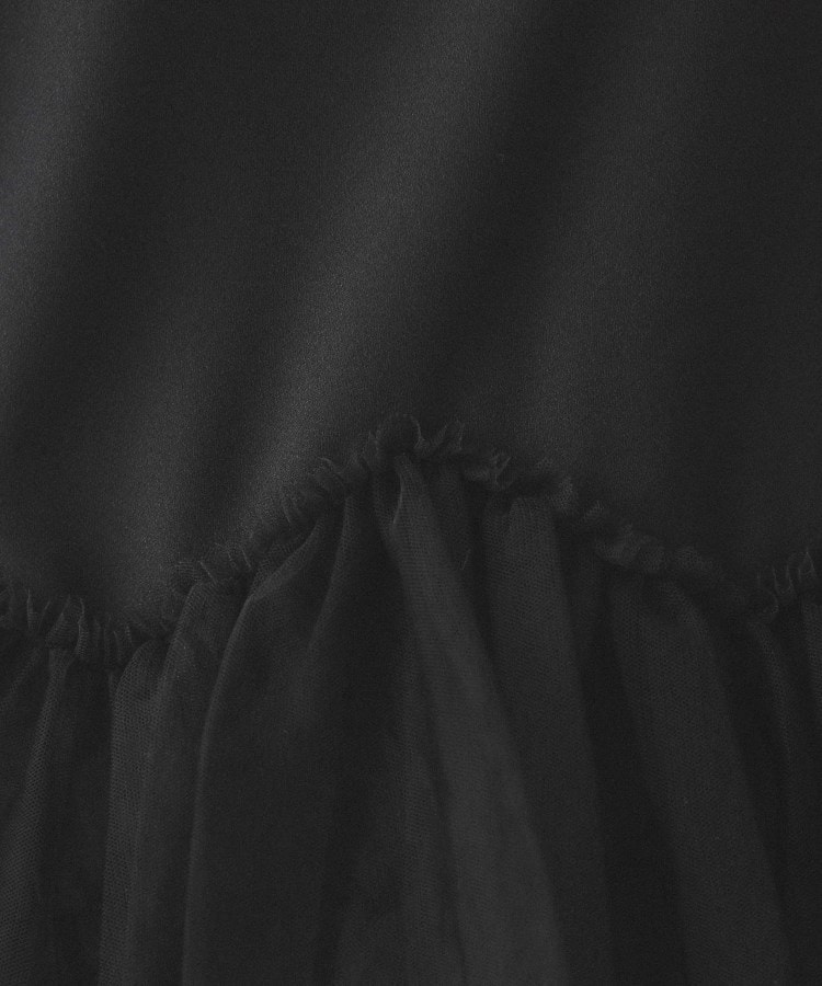 オペークドットクリップ(OPAQUE.CLIP)のチュールドッキング ペプラムブラウス【洗濯機洗い可】4