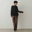 オペークドットクリップ(OPAQUE.CLIP)のチュールドッキング ペプラムブラウス【洗濯機洗い可】3