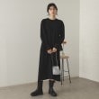 オペークドットクリップ(OPAQUE.CLIP)のフレアスリーブニットワンピース【洗濯機洗い可】2