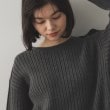オペークドットクリップ(OPAQUE.CLIP)のワイドリブニット ミニワンピース【洗濯機洗い可】12