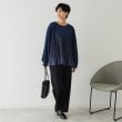 オペークドットクリップ(OPAQUE.CLIP)のブリーツドッキング デザイントップス【洗濯機洗い可】10