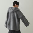 オペークドットクリップ(OPAQUE.CLIP)のウール混フードショールカラーミドルコート11