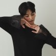 オペークドットクリップ(OPAQUE.CLIP)のバルーンスリーブ リブニット【洗濯機洗い可】5