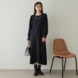 オペークドットクリップ(OPAQUE.CLIP)のウールライク タックデザインワンピース【洗濯機洗い可】7