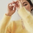 オペークドットクリップ(OPAQUE.CLIP)のアルパカ混Vネックニット【洗える】18