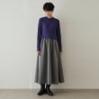 オペークドットクリップ(OPAQUE.CLIP)のニット×ドット柄 ドッキングニットワンピース9