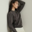 オペークドットクリップ(OPAQUE.CLIP)の《美人百花掲載》ビジューネックパフスリーブニット【洗える】11