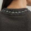 オペークドットクリップ(OPAQUE.CLIP)の《美人百花掲載》ビジューネックパフスリーブニット【洗える】19