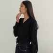 オペークドットクリップ(OPAQUE.CLIP)の《美人百花掲載》タイ付きデザインニット【洗濯機洗い可】5
