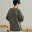 オペークドットクリップ(OPAQUE.CLIP)のウエストベルト付きヘアリーラメニット【洗濯機洗い可】10