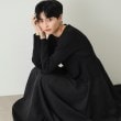 オペークドットクリップ(OPAQUE.CLIP)のシームレスニット×フハクドッキングワンピース【洗濯機洗い可】9