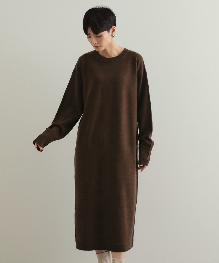 ≪ツインセット≫ハーフZIPベスト×ニットワンピース【洗濯機洗い ≪ツインセット≫ハーフZIPベスト×ニットワンピース【洗濯機洗い