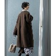 オペークドットクリップ(OPAQUE.CLIP)の《S-LLsize》ウールライク メルトンノーカラーロングコート19