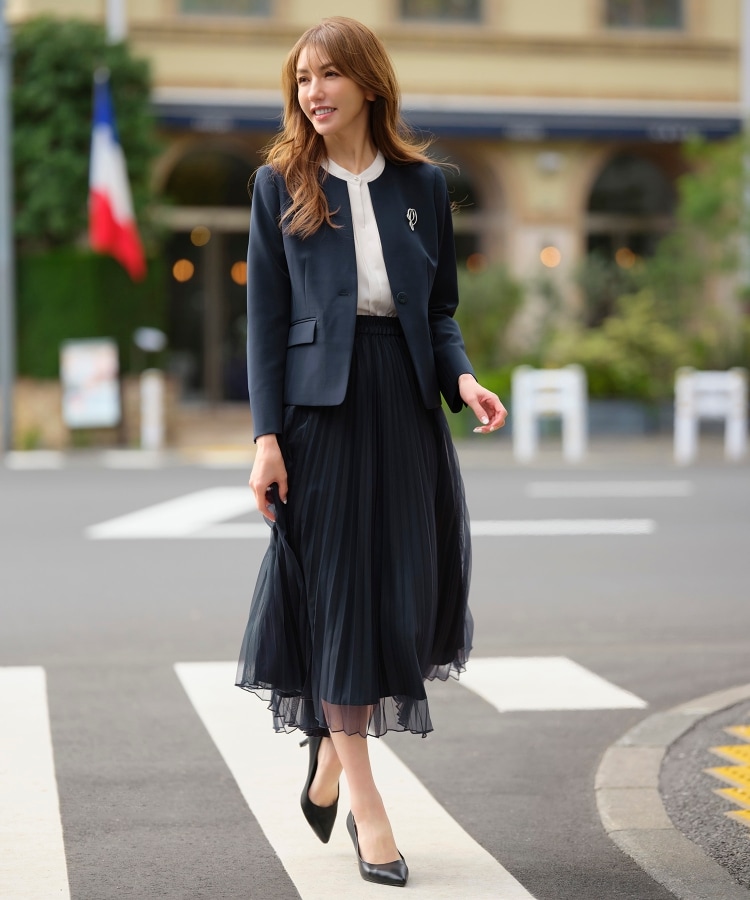 ≪通勤・セレモニー/セットアップ対応≫ キーネックジャケット ≪通勤・セレモニー/セットアップ対応≫ キーネックジャケット