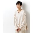 オペークドットクリップ(OPAQUE.CLIP)の異素材リブVネックワイドニット【洗濯機洗い可】24