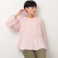 フリンジペプラムトップス【洗濯機洗い可】（シャツ・ブラウス