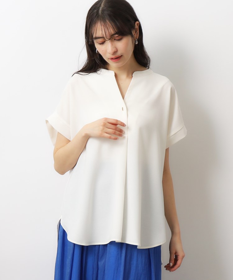 ≪7color/SS-LLsize≫ スキッパーブラウス/セットアップ対応【防