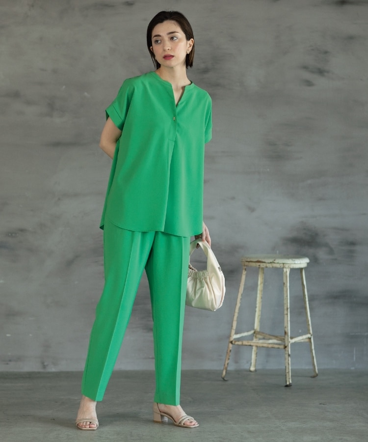 ≪7color/SS-LLsize≫ スキッパーブラウス/セットアップ対応【防