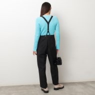 ≪ヒルナンデス！で紹介≫ サスペンダー付きワイドパンツ【洗濯