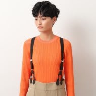 ≪ヒルナンデス！で紹介≫ サスペンダー付きワイドパンツ【洗濯
