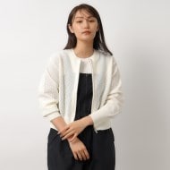 ダブルZIPメッシュニットカーディガン【洗濯機洗い可/抗 ダブルZIPメッシュニットカーディガン【洗濯機洗い可/抗